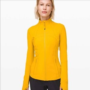 Yellow honeycomb lululemon define jacket Size 6